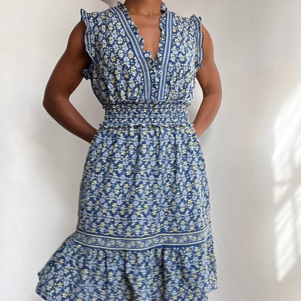 Max Studio Floral Ruffle Midi Dress - Picture 2 of 6
